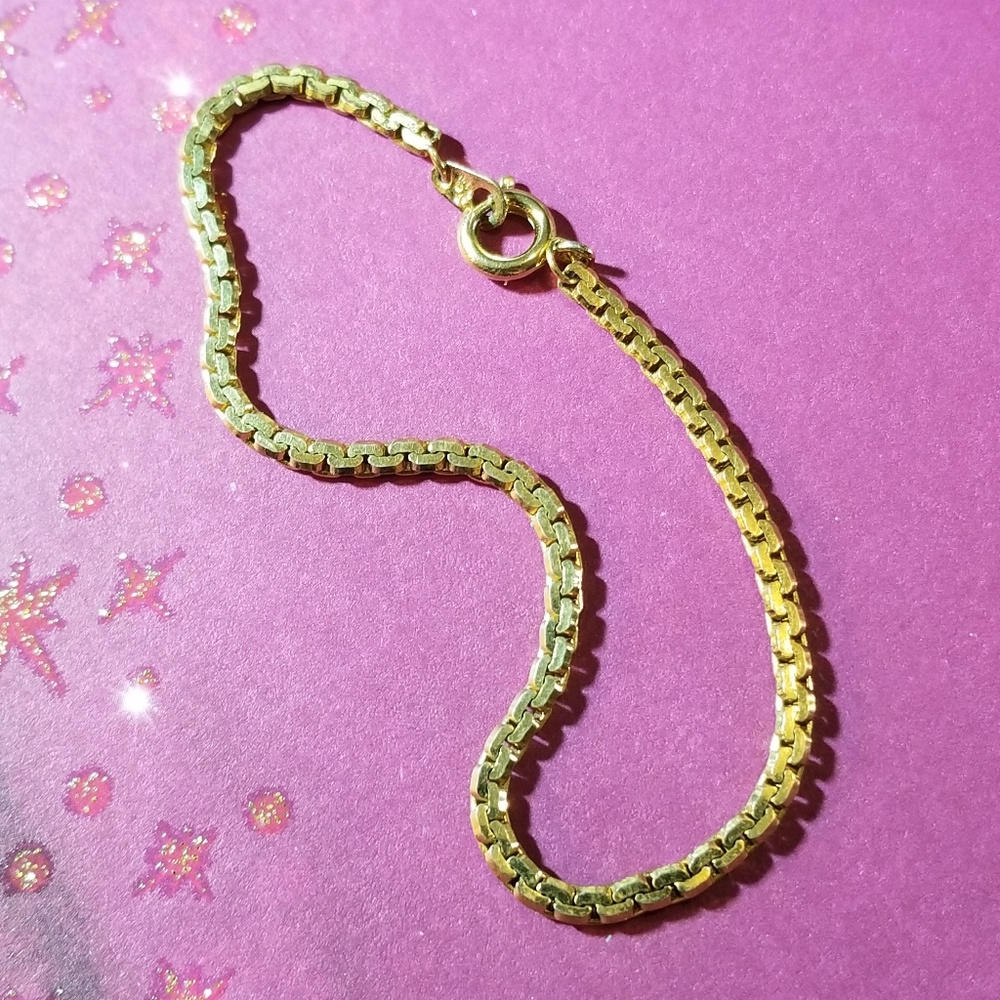Relisted - Napier gold chain bracelet simple classic design minimalist - Picture 4 of 7